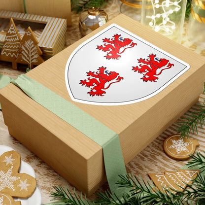Blason ville be Haaltert (Belgium) (Coat of Arms) STICKER Vinyl Kiss-Cut Decal - The Sticker Space