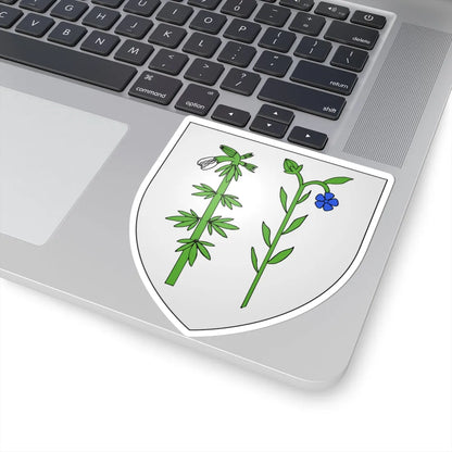Blason ville be Hamme ancien (Belgium) (Coat of Arms) STICKER Vinyl Kiss-Cut Decal - The Sticker Space
