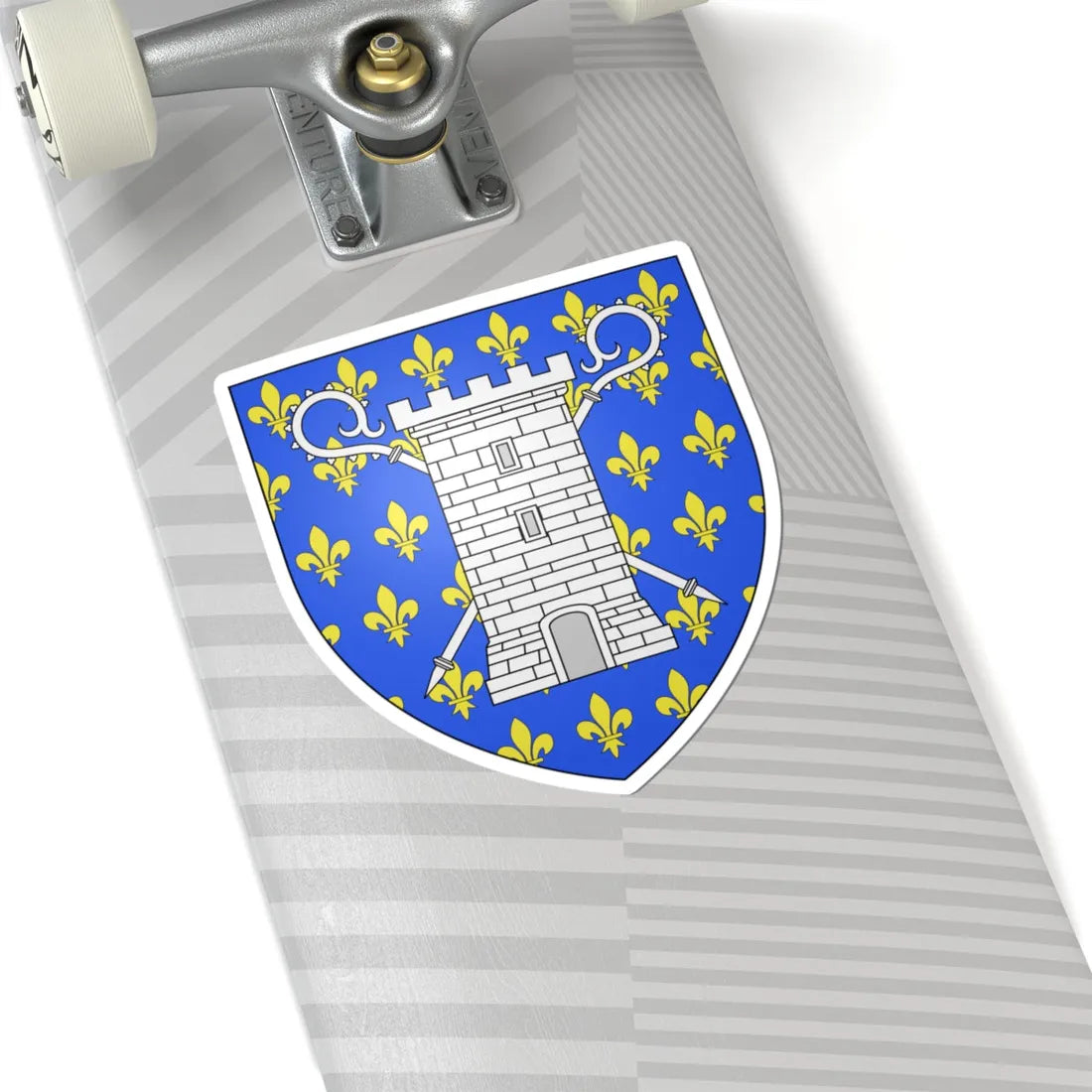 Blason ville be Helkijn (Belgium) (Coat of Arms) STICKER Vinyl Kiss-Cut Decal - The Sticker Space