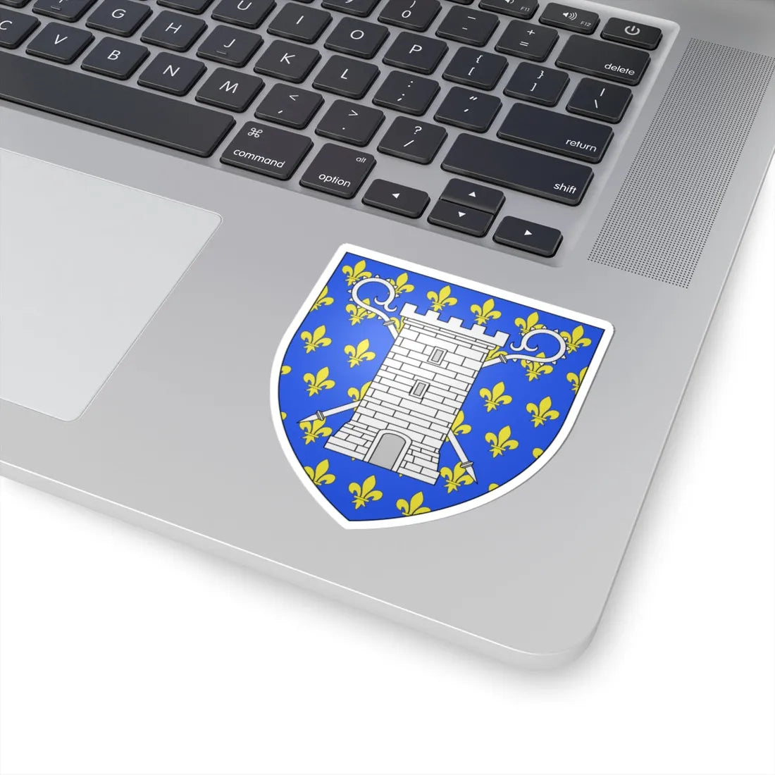 Blason ville be Helkijn (Belgium) (Coat of Arms) STICKER Vinyl Kiss-Cut Decal - The Sticker Space