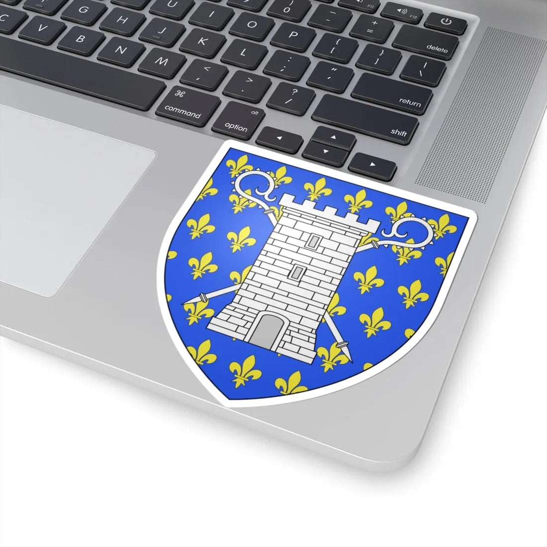 Blason ville be Helkijn (Belgium) (Coat of Arms) STICKER Vinyl Kiss-Cut Decal - The Sticker Space