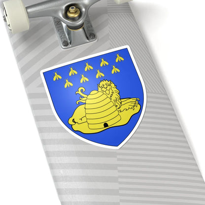 Blason ville be Hemelveerdegem (Belgium) (Coat of Arms) STICKER Vinyl Kiss-Cut Decal - The Sticker Space