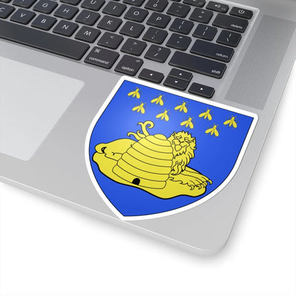 Blason ville be Hemelveerdegem (Belgium) (Coat of Arms) STICKER Vinyl Kiss-Cut Decal - The Sticker Space
