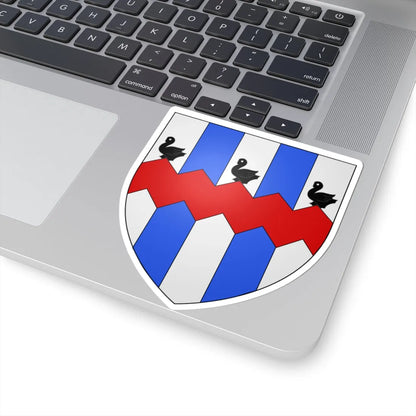 Blason ville be Hemiksem (Belgium) (Coat of Arms) STICKER Vinyl Kiss-Cut Decal - The Sticker Space