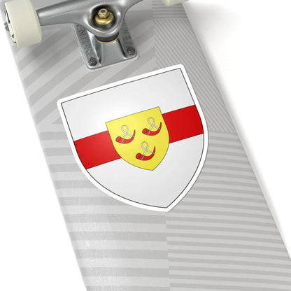 Blason ville be Heuvelland (Belgium) (Coat of Arms) STICKER Vinyl Kiss-Cut Decal - The Sticker Space