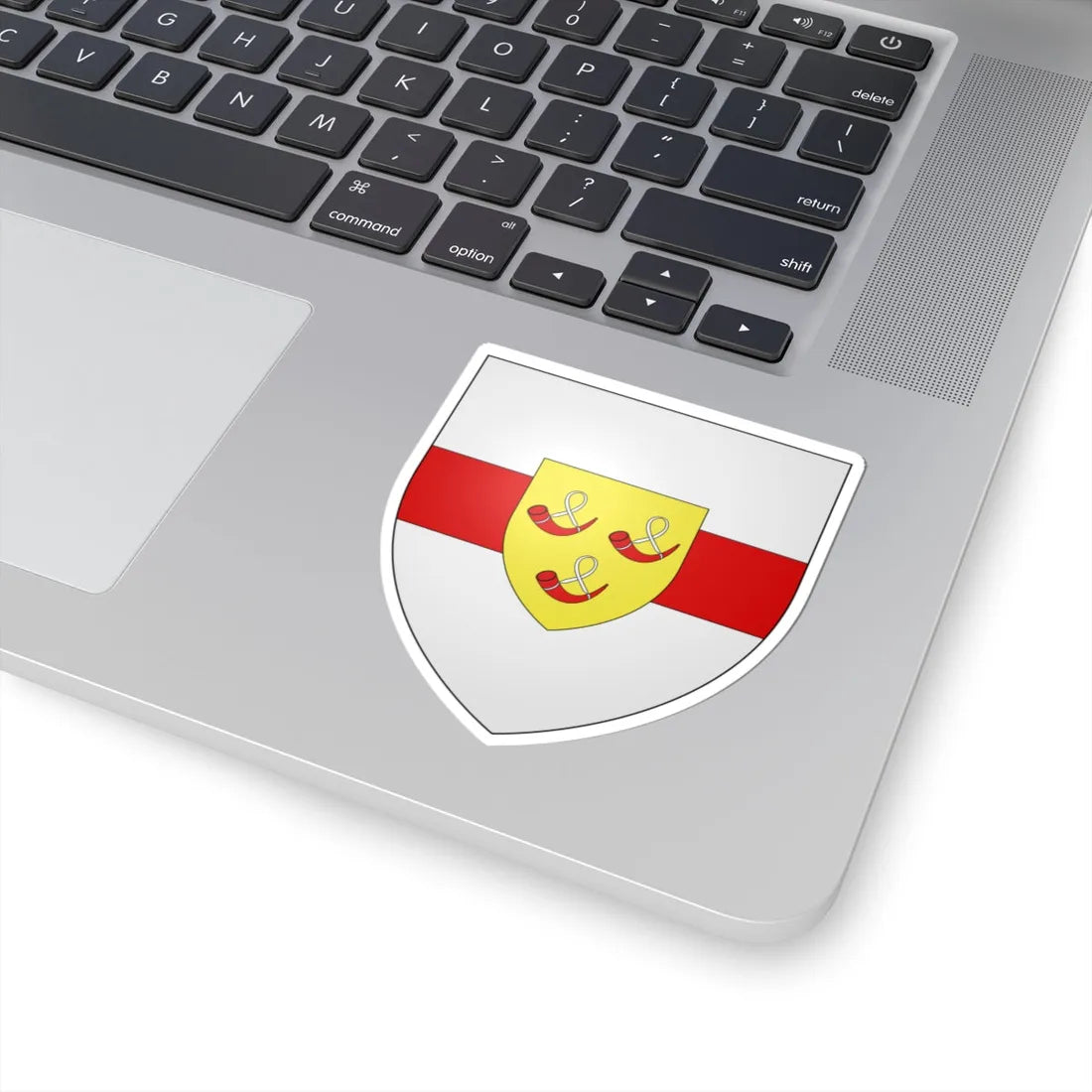 Blason ville be Heuvelland (Belgium) (Coat of Arms) STICKER Vinyl Kiss-Cut Decal - The Sticker Space