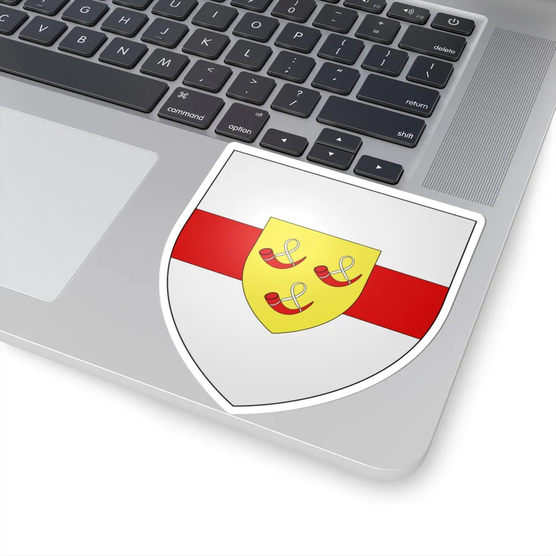 Blason ville be Heuvelland (Belgium) (Coat of Arms) STICKER Vinyl Kiss-Cut Decal - The Sticker Space