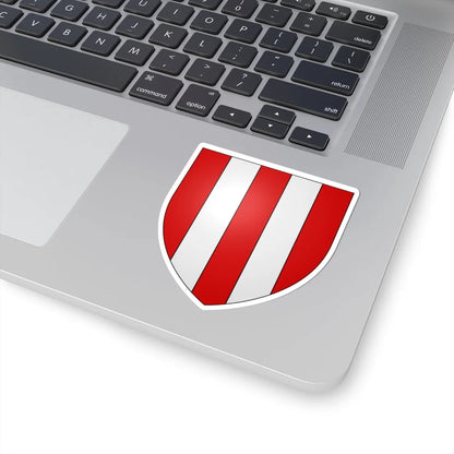 Blason ville be Hollebeke (Belgium) (Coat of Arms) STICKER Vinyl Kiss-Cut Decal - The Sticker Space