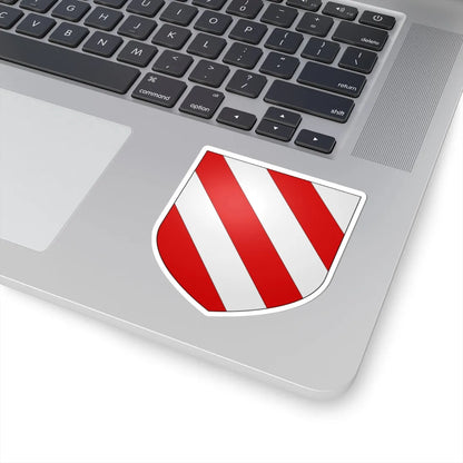 Blason ville be Honnelles (Belgium) (Coat of Arms) STICKER Vinyl Kiss-Cut Decal - The Sticker Space