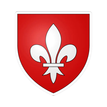 Blason ville be Houffalize (Belgium) (Coat of Arms) STICKER Vinyl Kiss-Cut Decal 3 Inch White - The Sticker Space