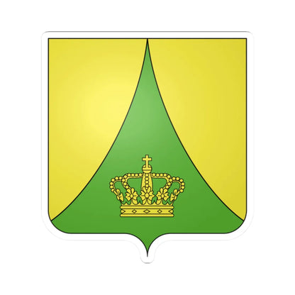 Blason ville be Houyet (Belgium) (Coat of Arms) STICKER Vinyl Kiss-Cut Decal 2 Inch White - The Sticker Space