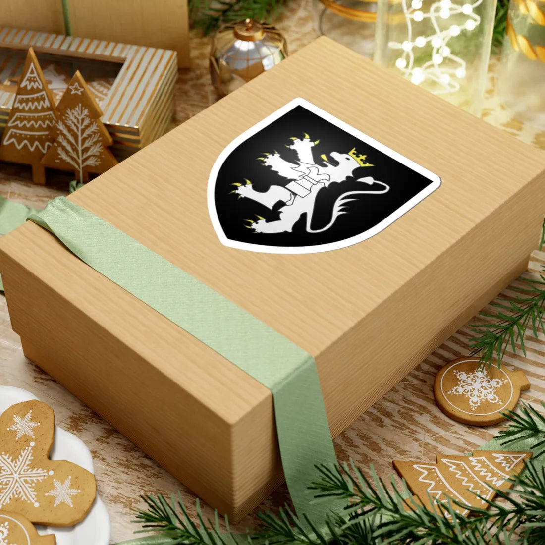 Blason ville be Itterbeek (Belgium) (Coat of Arms) STICKER Vinyl Kiss-Cut Decal - The Sticker Space