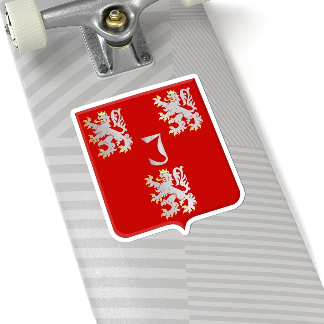 Blason ville be Jurbise (Belgium) (Coat of Arms) STICKER Vinyl Kiss-Cut Decal - The Sticker Space
