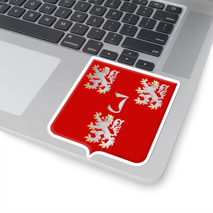 Blason ville be Jurbise (Belgium) (Coat of Arms) STICKER Vinyl Kiss-Cut Decal - The Sticker Space