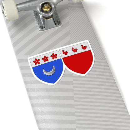 Blason ville be Kerkhove (Belgium) (Coat of Arms) STICKER Vinyl Kiss-Cut Decal - The Sticker Space