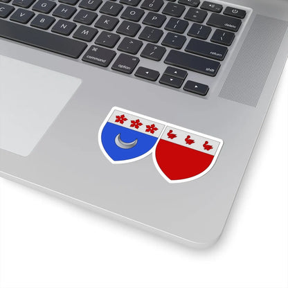 Blason ville be Kerkhove (Belgium) (Coat of Arms) STICKER Vinyl Kiss-Cut Decal - The Sticker Space