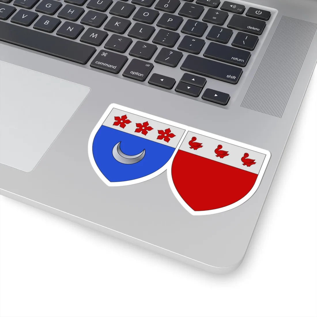 Blason ville be Kerkhove (Belgium) (Coat of Arms) STICKER Vinyl Kiss-Cut Decal - The Sticker Space