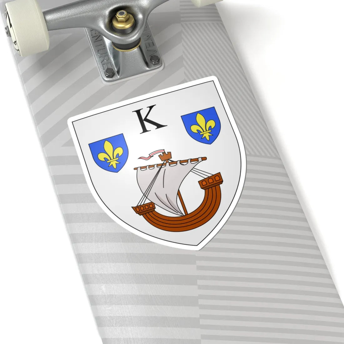 Blason ville be Kieldrecht (Belgium) (Coat of Arms) STICKER Vinyl Kiss-Cut Decal - The Sticker Space