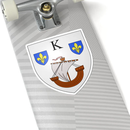 Blason ville be Kieldrecht (Belgium) (Coat of Arms) STICKER Vinyl Kiss-Cut Decal - The Sticker Space