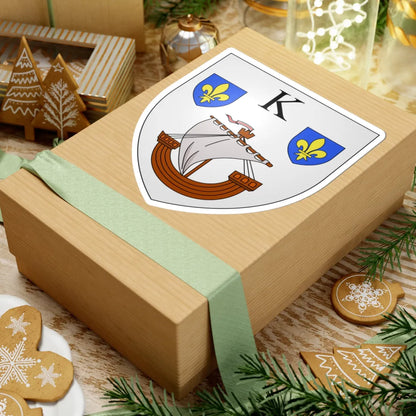 Blason ville be Kieldrecht (Belgium) (Coat of Arms) STICKER Vinyl Kiss-Cut Decal - The Sticker Space