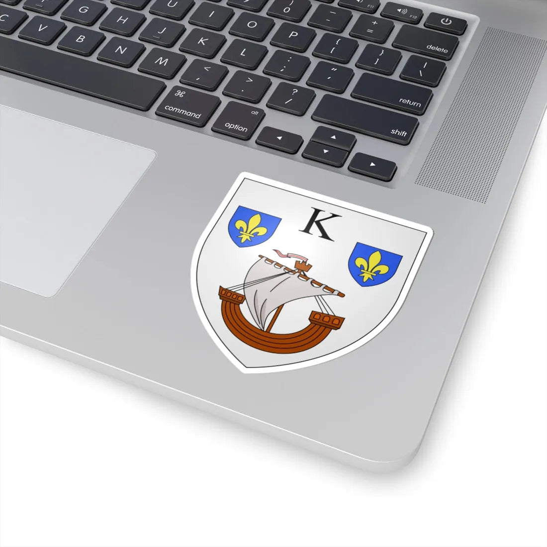 Blason ville be Kieldrecht (Belgium) (Coat of Arms) STICKER Vinyl Kiss-Cut Decal - The Sticker Space