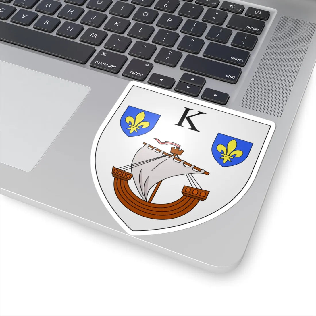 Blason ville be Kieldrecht (Belgium) (Coat of Arms) STICKER Vinyl Kiss-Cut Decal - The Sticker Space