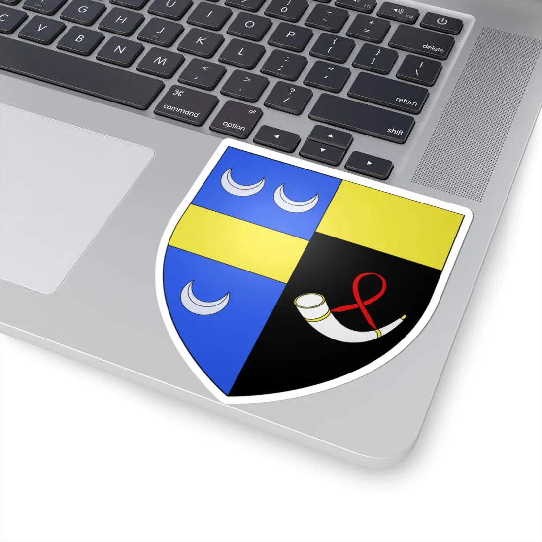 Blason ville be Kluisbergen (Belgium) (Coat of Arms) STICKER Vinyl Kiss-Cut Decal - The Sticker Space
