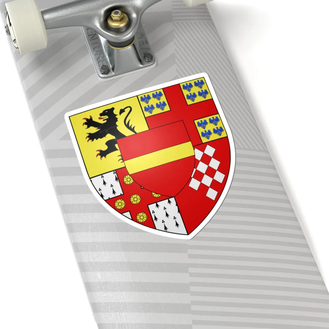 Blason ville be Kruishoutem (Belgium) (Coat of Arms) STICKER Vinyl Kiss-Cut Decal - The Sticker Space