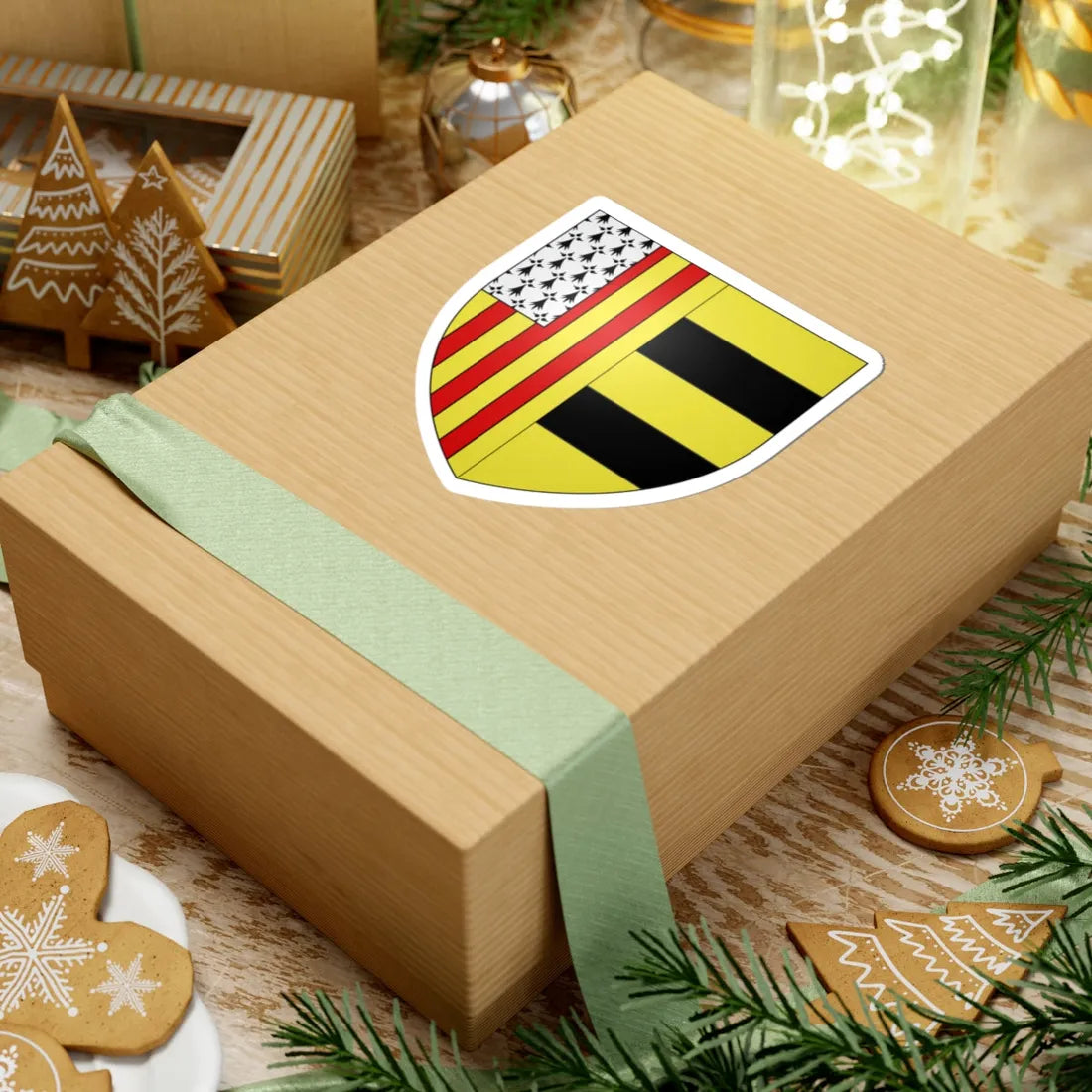 Blason ville be Laakdal (Belgium) (Coat of Arms) STICKER Vinyl Kiss-Cut Decal - The Sticker Space