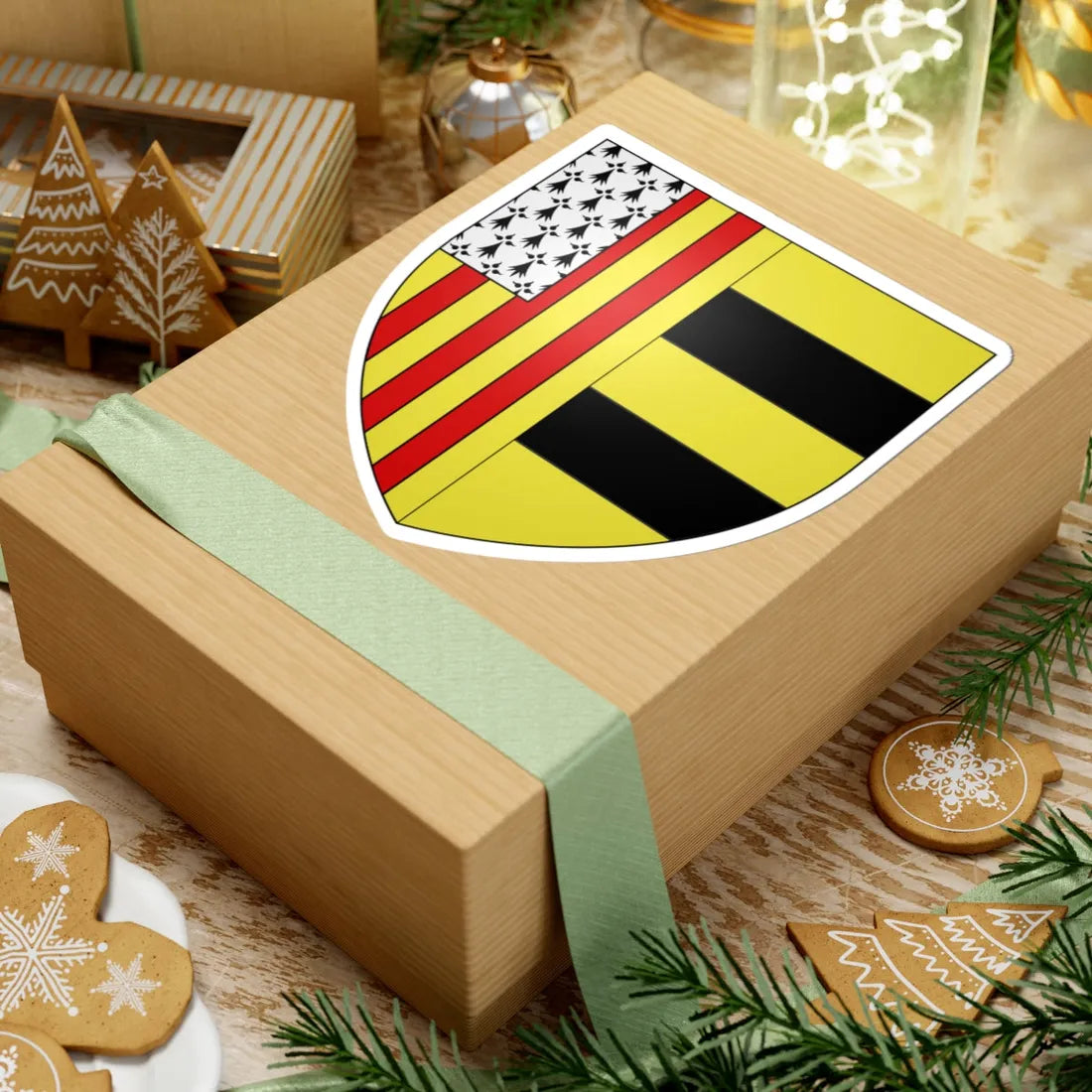 Blason ville be Laakdal (Belgium) (Coat of Arms) STICKER Vinyl Kiss-Cut Decal - The Sticker Space