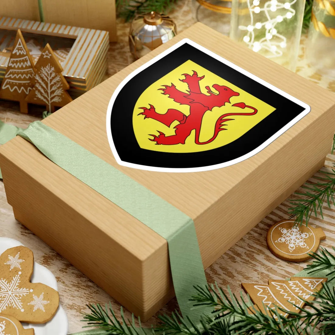 Blason ville be Laarne (Belgium) (Coat of Arms) STICKER Vinyl Kiss-Cut Decal - The Sticker Space