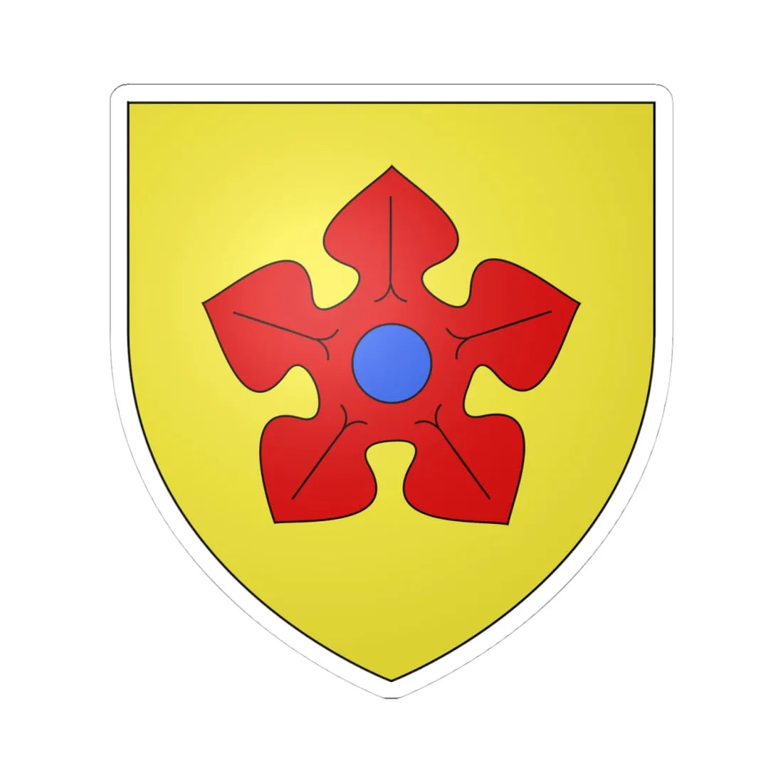 Blason ville be Leefdaal (Belgium) (Coat of Arms) STICKER Vinyl Kiss-Cut Decal - The Sticker Space
