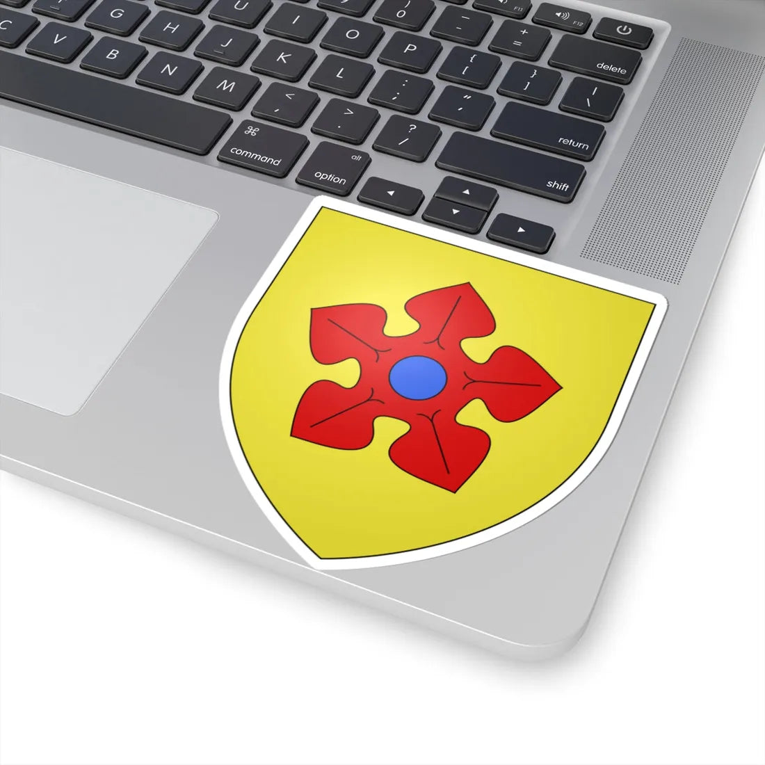 Blason ville be Leefdaal (Belgium) (Coat of Arms) STICKER Vinyl Kiss-Cut Decal - The Sticker Space