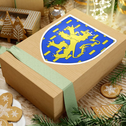 Blason ville be Leeuwergem (Belgium) (Coat of Arms) STICKER Vinyl Kiss-Cut Decal - The Sticker Space