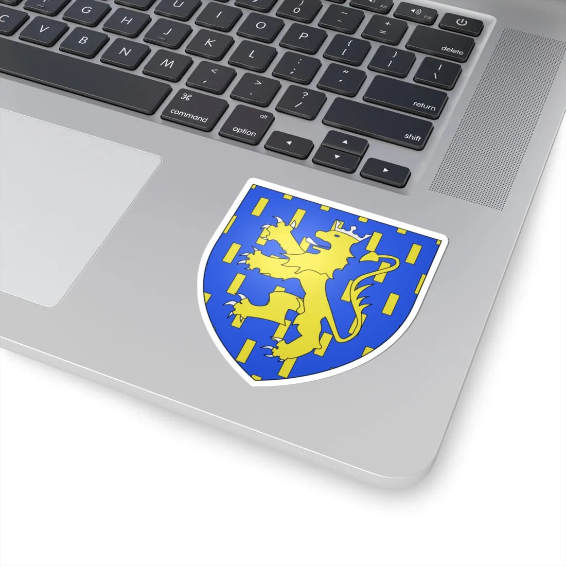 Blason ville be Leeuwergem (Belgium) (Coat of Arms) STICKER Vinyl Kiss-Cut Decal - The Sticker Space