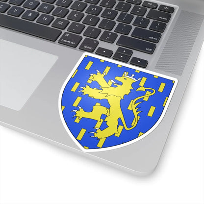 Blason ville be Leeuwergem (Belgium) (Coat of Arms) STICKER Vinyl Kiss-Cut Decal - The Sticker Space