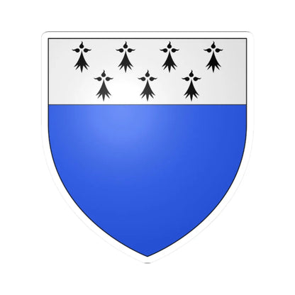 Blason ville be Lichtervelde (Belgium) (Coat of Arms) STICKER Vinyl Kiss-Cut Decal 2 Inch White - The Sticker Space