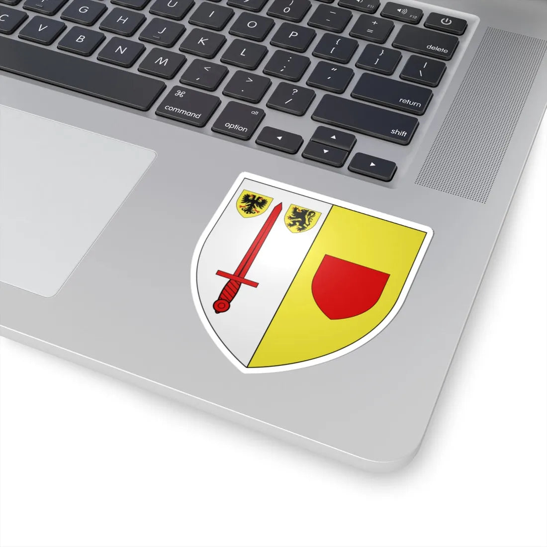 Blason ville be Lierde (Belgium) (Coat of Arms) STICKER Vinyl Kiss-Cut Decal - The Sticker Space