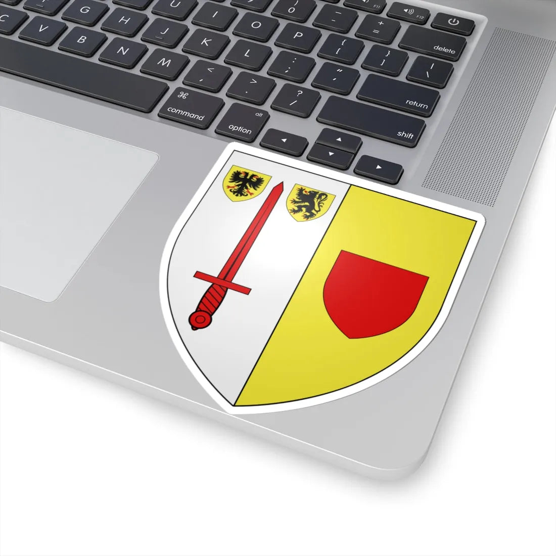 Blason ville be Lierde (Belgium) (Coat of Arms) STICKER Vinyl Kiss-Cut Decal - The Sticker Space