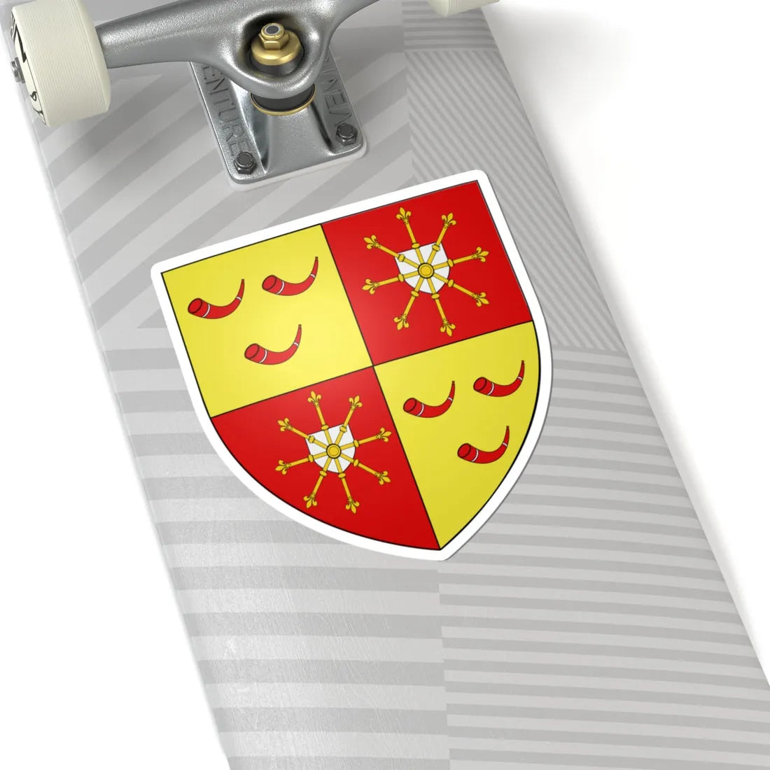 Blason ville be Loker (Belgium) (Coat of Arms) STICKER Vinyl Kiss-Cut Decal - The Sticker Space