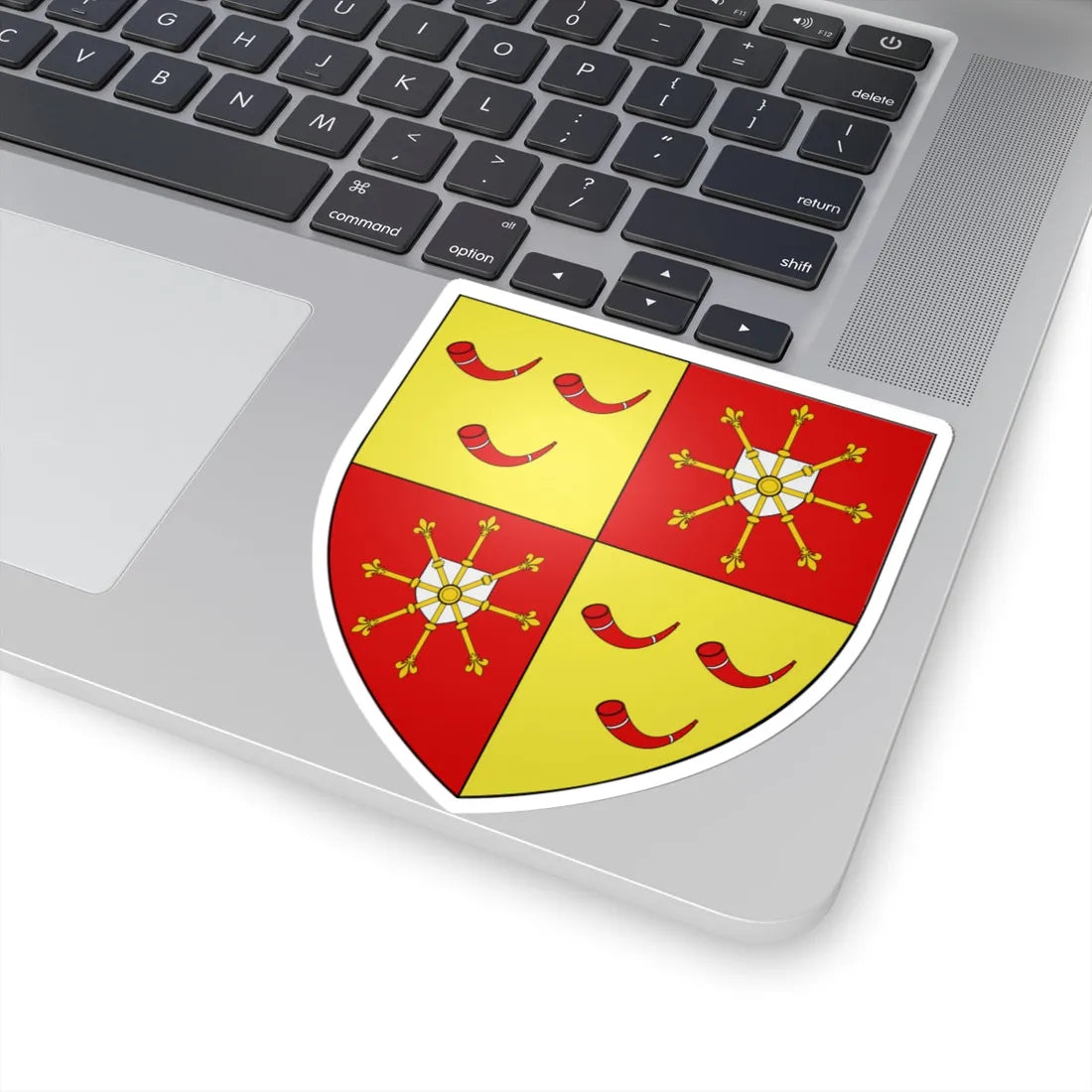 Blason ville be Loker (Belgium) (Coat of Arms) STICKER Vinyl Kiss-Cut Decal - The Sticker Space