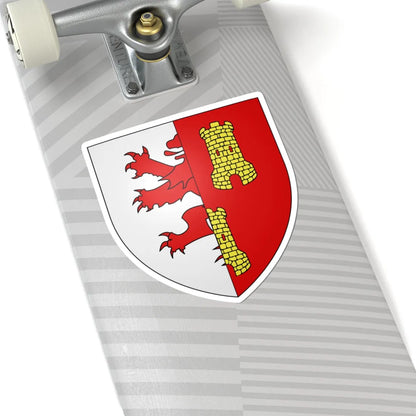 Blason ville be Lot (Belgium) (Coat of Arms) STICKER Vinyl Kiss-Cut Decal - The Sticker Space
