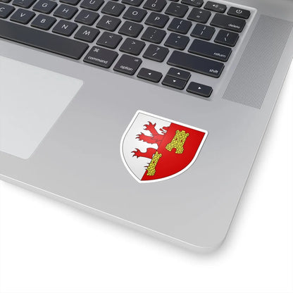 Blason ville be Lot (Belgium) (Coat of Arms) STICKER Vinyl Kiss-Cut Decal - The Sticker Space