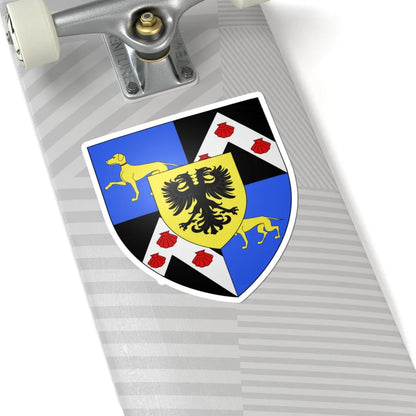 Blason ville be Lovendegem (Belgium) (Coat of Arms) STICKER Vinyl Kiss-Cut Decal - The Sticker Space