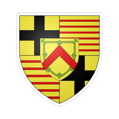 Blason ville be Maarkedal (Belgium) (Coat of Arms) STICKER Vinyl Kiss-Cut Decal 6 Inch White - The Sticker Space