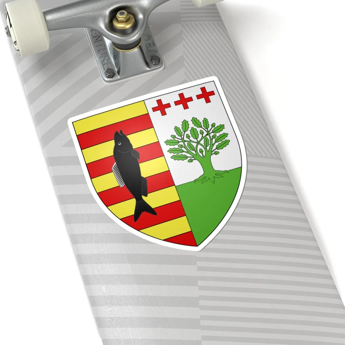 Blason ville be Maaseik (Belgium) (Coat of Arms) STICKER Vinyl Kiss-Cut Decal - The Sticker Space