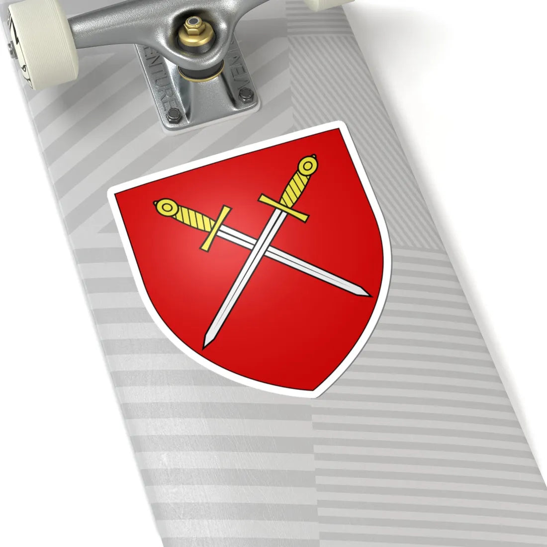 Blason ville be Meetkerke (Belgium) (Coat of Arms) STICKER Vinyl Kiss-Cut Decal - The Sticker Space