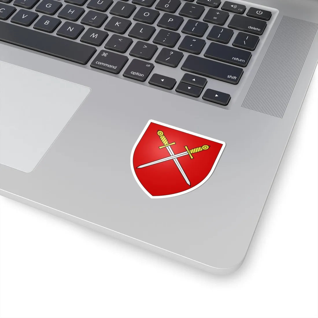 Blason ville be Meetkerke (Belgium) (Coat of Arms) STICKER Vinyl Kiss-Cut Decal - The Sticker Space