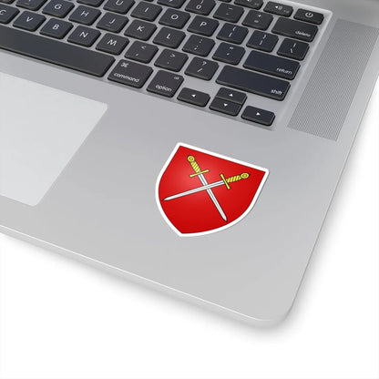 Blason ville be Meetkerke (Belgium) (Coat of Arms) STICKER Vinyl Kiss-Cut Decal - The Sticker Space