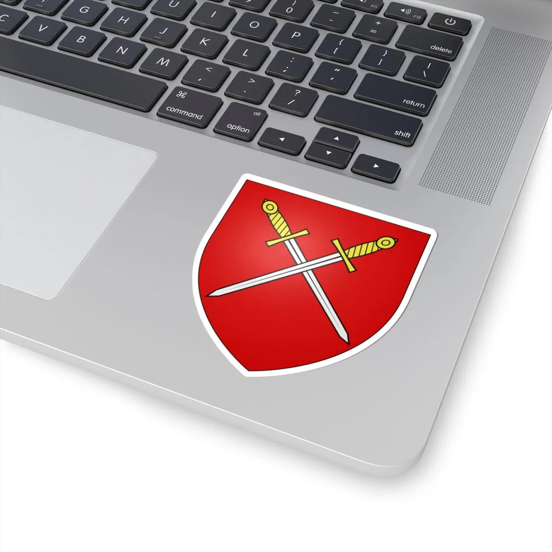 Blason ville be Meetkerke (Belgium) (Coat of Arms) STICKER Vinyl Kiss-Cut Decal - The Sticker Space